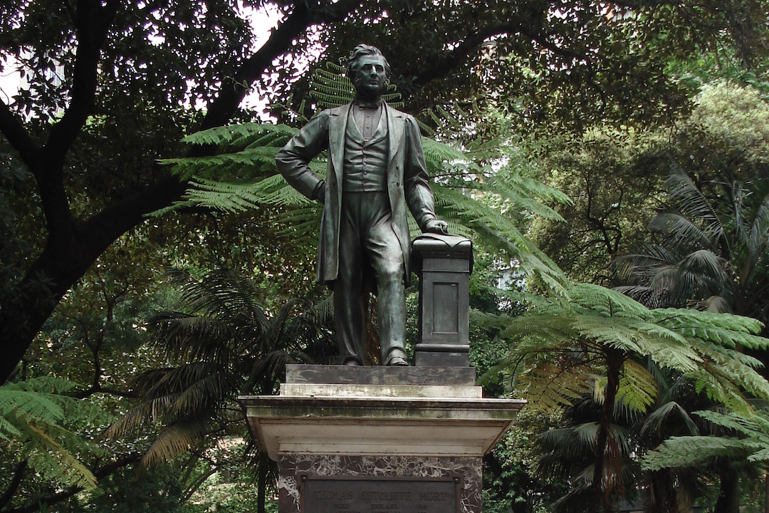 Statue of Sir Thomas Mort in Macquarie Park