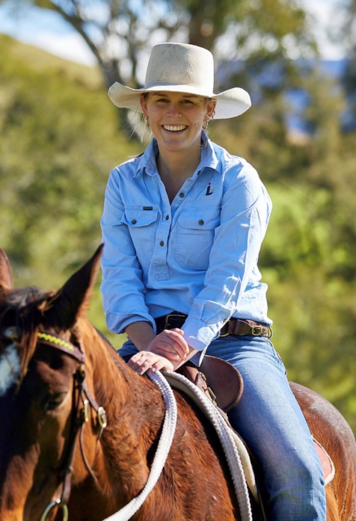 Georgia Laurie on her horse