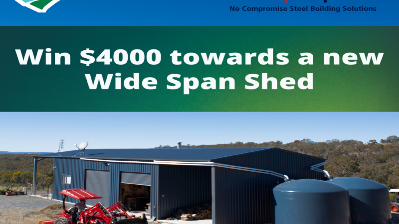 Win $4000 towards a new Wide Span Shed