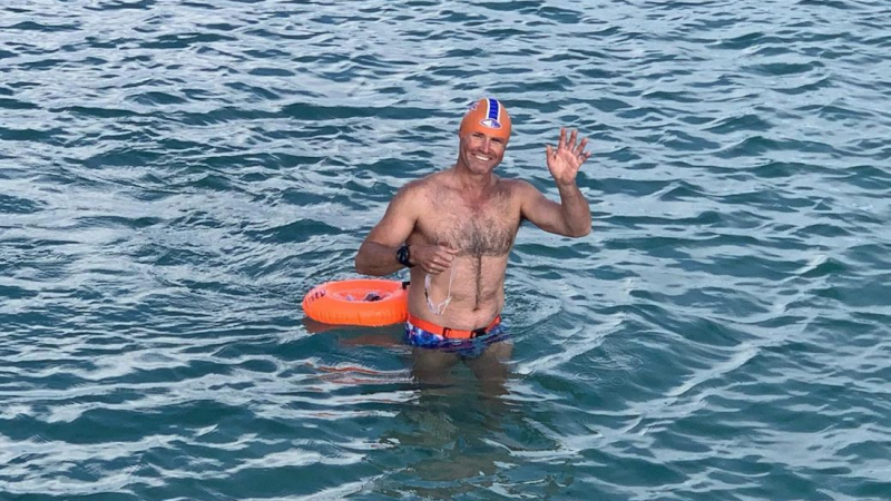 Broken Hill farmer swims the English Channel