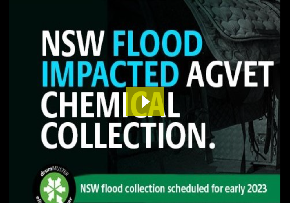 Flood run to clean up Agvet chemicals