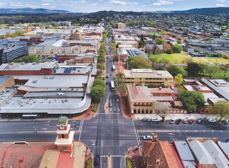 Albury aerial view