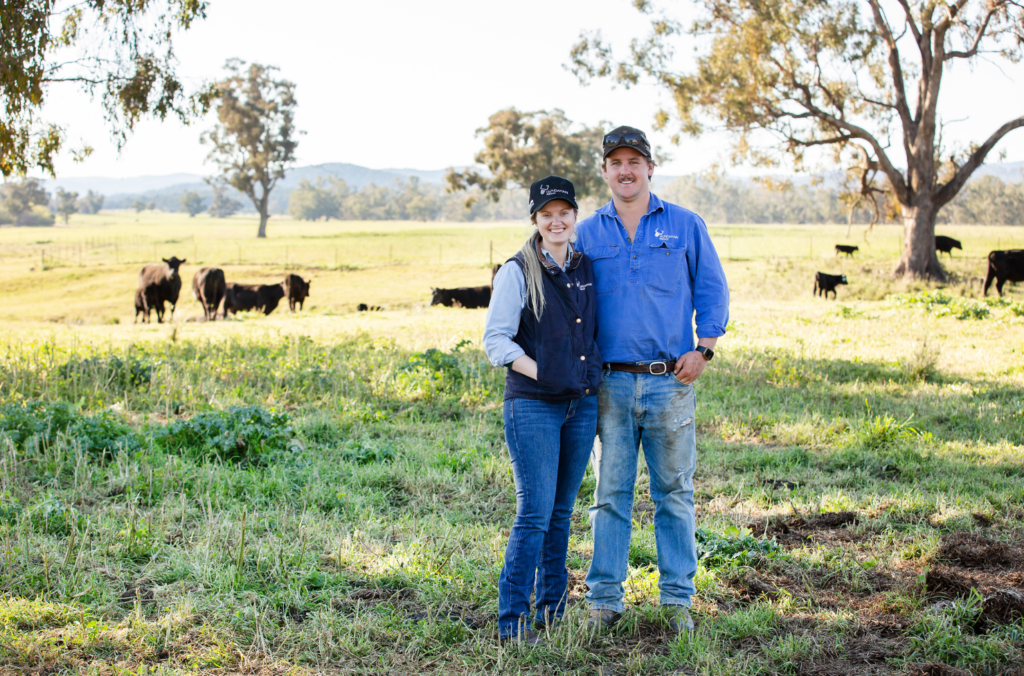 Nuffield drought resilience scholar Caitlin Herbert at Gundamain.